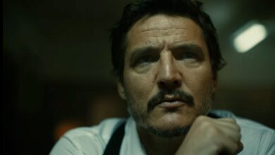 SEO star Pedro Pascal in Weird Merge Mansion game advertisement