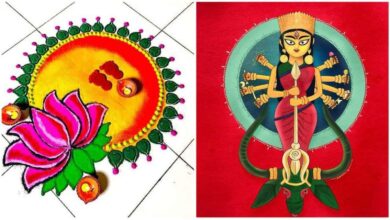 Chaitra Navratri 2023: Nine rangoli designs for each day of the festival