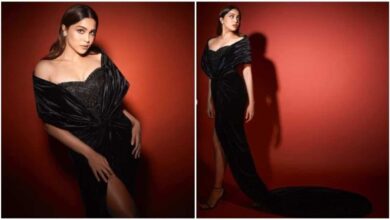 Sharvari Wagh's black dress looks like it came out of a fairy tale