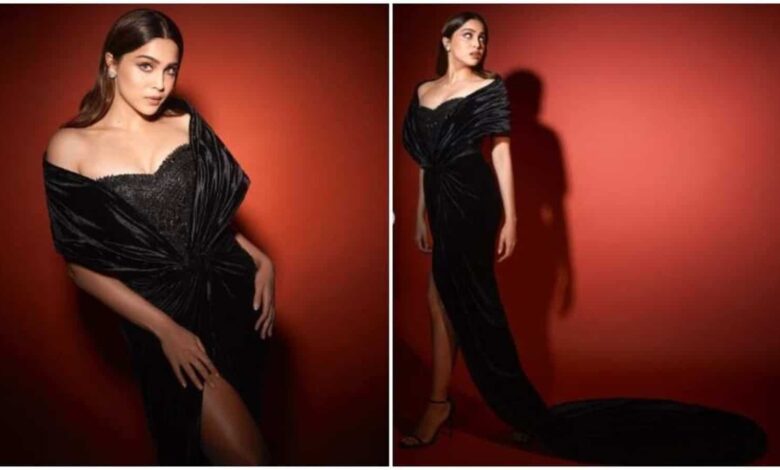 Sharvari Wagh's black dress looks like it came out of a fairy tale