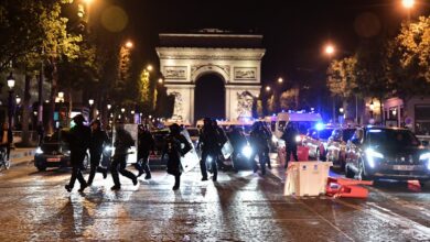 Tensions on France's streets ease, arrests on Sunday night down