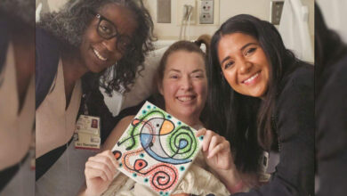 High school teacher grateful for a teaching hospital…