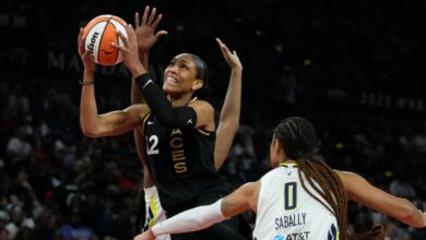 Aces beat Wings in Game 2, close in on return to WNBA Finals