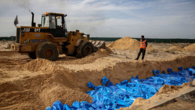 More Than 100 Bodies Are Delivered to a Mass Grave in Southern Gaza