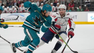 Luke Kunin scores go-ahead power play goal as NHL-worst Sharks beat Capitals
