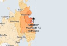 Map: 7.6-Magnitude Earthquake Strikes the Philippine Sea